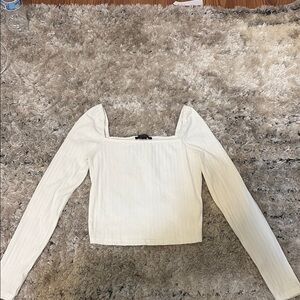 Elegant White Long Sleeve Top